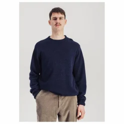 Parages Pull Jonas Laine Mérinos Superfine | Bleu marine Outlet