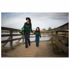 Sale Le Minor Pull Laine Mérinos Marinière x Smallable | Bleu marine