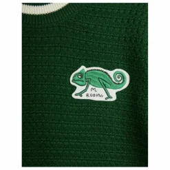 Sale Mini Rodini Pull Lézard Manches Courtes Coton Bio | Vert