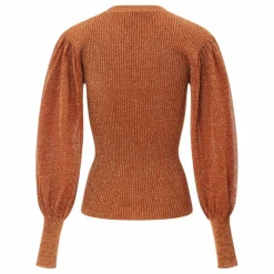 Alma Deia Pull Manches Bouffantes Lurex | Terre de soleil