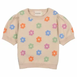 the new society Pull Manches Courtes Kent Coton Bio | Crème Sale