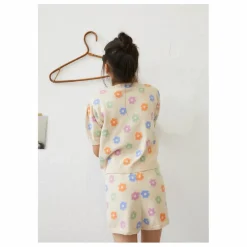 the new society Pull Manches Courtes Kent Coton Bio | Crème Sale