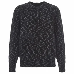 Femme Leon & Harper Pull Mat Léopard Kid Mohair et Mérinos |