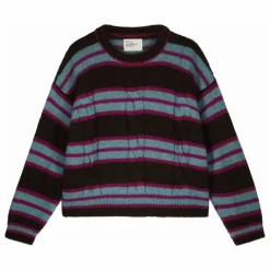 Femme Leon & Harper Pull Moove Rayé Super Kid Mohair |