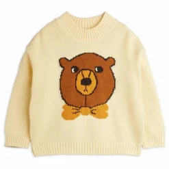 Enfant Mini Rodini Pulls, Gilets|Pulls, Gilets|Pull Ours Intarsia Coton Bio |