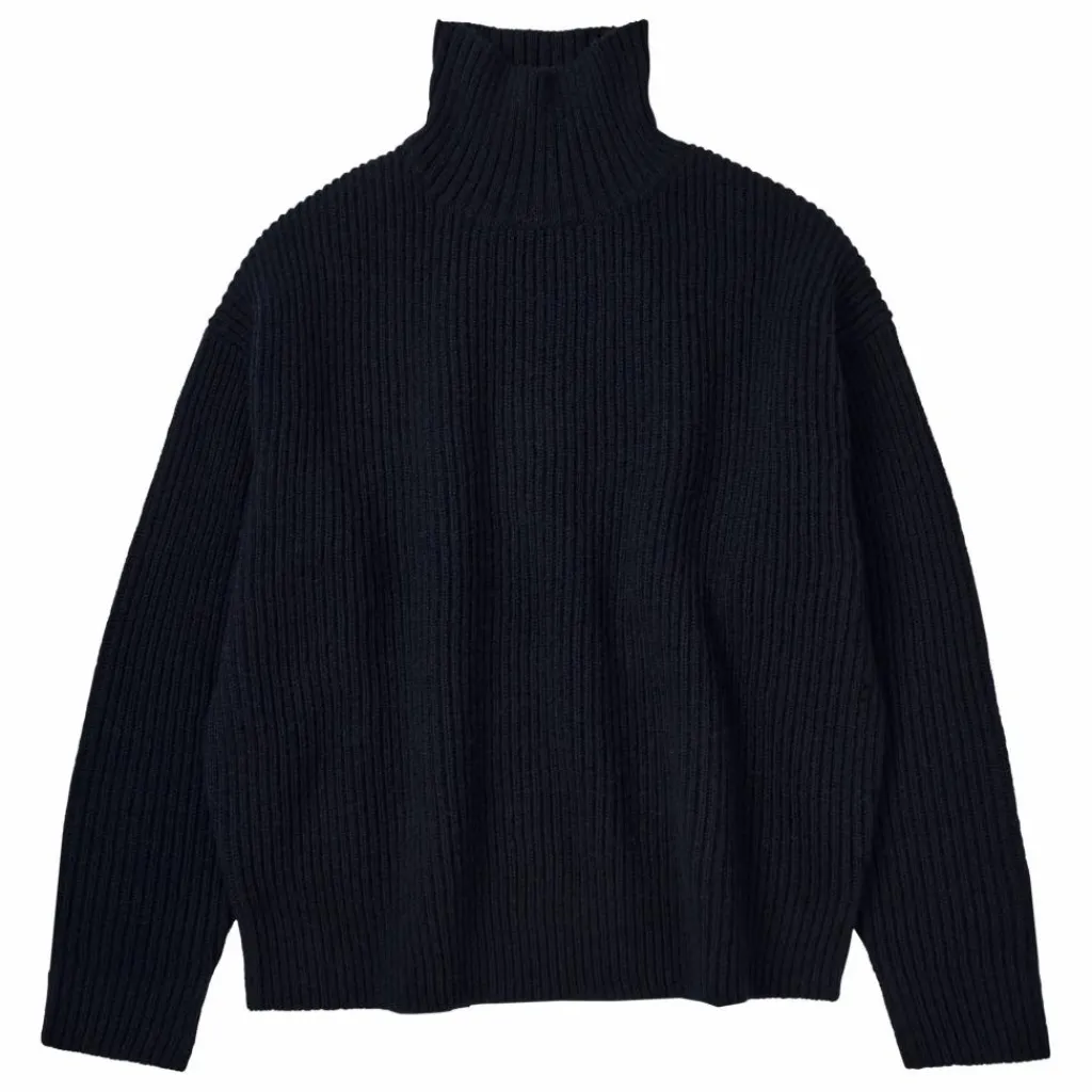 Clearance FUB Pull Raw Laine - Collection Femme | Bleu marine