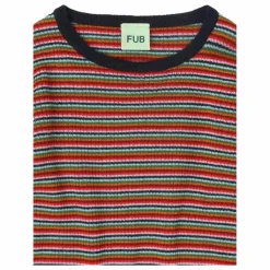 Enfant FUB Pull Rayé Maille Fine Laine de Mérinos |