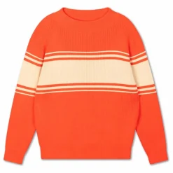 Sale Repose AMS Pull Rayures | Orange