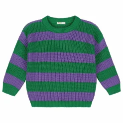 Discount Yuki Pull Rayures Coton Bio | Violet