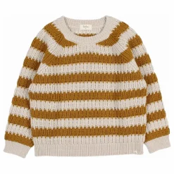 Enfant Búho Pull Rayures Laine Alpaga |