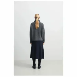 FUB Pull Rib Laine d'Agneau - Collection Femme | Gris Online