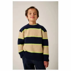 Tumble N'Dry Pull Slide Rayé | Bleu nuit New