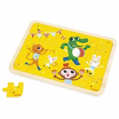 Janod Puzzle C'est la fête - 24 pièces Jaune Hot