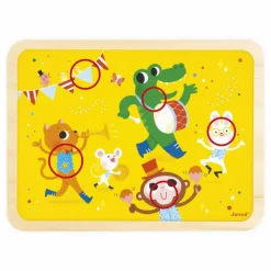 Janod Puzzle C'est la fête - 24 pièces Jaune Hot