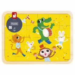 Janod Puzzle C'est la fête - 24 pièces Jaune Hot
