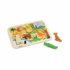 Janod Jouets D'Éveil|Puzzle Chunky zoo