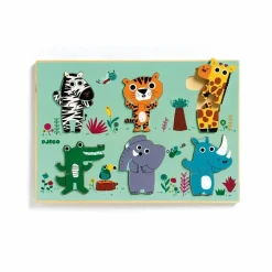 Outlet Djeco Puzzle Coucou-Croco Multicolore
