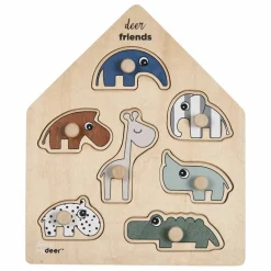 Clearance Done by deer Puzzle Deer friends en bois Multicolore