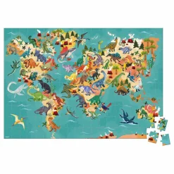 Janod Puzzles|Jeux Éducatifs|Puzzle éducatif Les Dinosaures - 200 pièces