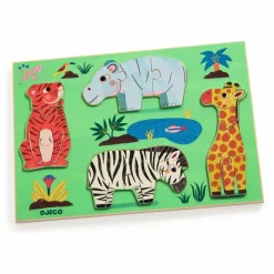 Djeco Puzzle en bois Coucou Tigre