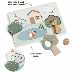 Done by deer Puzzle encastrable Deer Friends