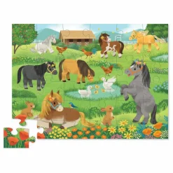 Discount Crocodile Creek Puzzle Jolis Poneys - 36 pièces Multicolore