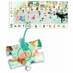 Djeco Puzzles|Jeux Éducatifs|Puzzle L'école de danse - 100 pièces