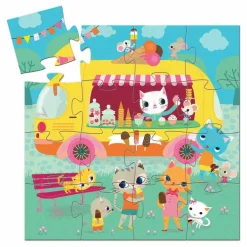 Hot Djeco Puzzle Le glacier - 16 pièces Multicolore