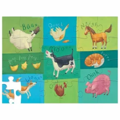 Crocodile Creek Puzzle Les Amis de la Ferme et sa malette - 24 pièces