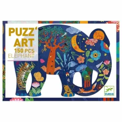 Djeco Puzzles|Jeux Éducatifs|Puzzle éléphant - 150 pièces