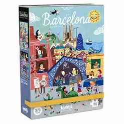 Londji Puzzle recto verso Nuit Jour Barcelona