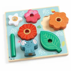 Djeco Puzzle relief Stack Happy Multicolore Best
