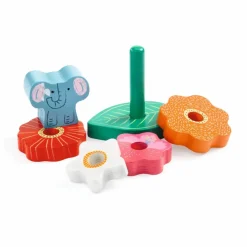 Djeco Puzzle relief Stack Happy Multicolore Best