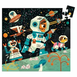Djeco Puzzle Station Spatiale - 54 pièces Multicolore Online