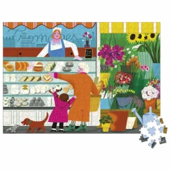 Janod Puzzle Sur le marché - 500 pièces Multicolore