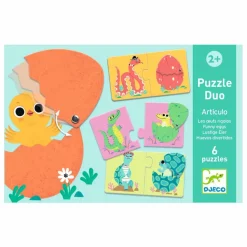 Djeco Puzzles|Jeux Éducatifs|Puzzles duo-trio Oeufsrigolos