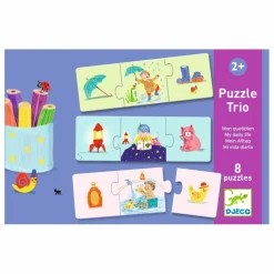 Djeco Puzzles duo-trio Quotidien Multicolore Discount