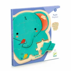 Djeco Puzzlo Elephant Multicolore