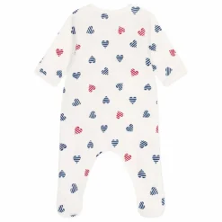 Petit Bateau Pyjama à Pieds Baye Coton Bio | Ecru Clearance