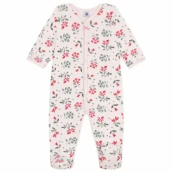 Petit Bateau Pyjama à Pieds Betany Coton Bio | Rose poudré