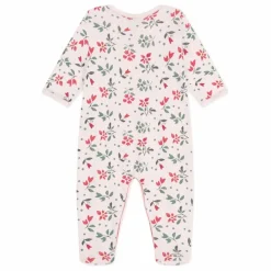 Petit Bateau Pyjama à Pieds Betany Coton Bio | Rose poudré