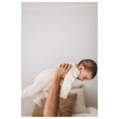 Rose in April Pyjama à pieds en jersey Amalia Mini-cœurs |