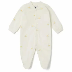 Sleepy Doe Pyjama avec pieds Canards Coton Bio | Ecru Hot