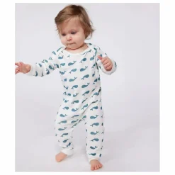Petit Bateau Pyjama Bobi Coton Bio | Blanc Clearance