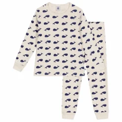 Petit Bateau Pyjama Bordeaux Coton Bio | Beige Discount