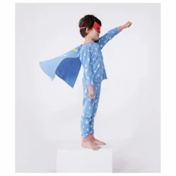 Enfant Petit Bateau Nuit, Sous-Vêtements|Pyjama Bretona Avec Cape Flash Coton Bio |