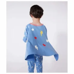 Enfant Petit Bateau Nuit, Sous-Vêtements|Pyjama Bretona Avec Cape Flash Coton Bio |