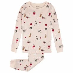 Enfant Petit Lem Pyjama Chats Coton Bio |