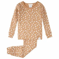 Petit Lem Pyjamas, Sous-Vêtements|Pyjamas Et Bodies|Pyjama Côtelé Fleuri Coton Bio |