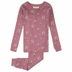 Enfant Petit Lem Nuit, Sous-Vêtements|Pyjama Côtelé Fleuri Coton Bio |